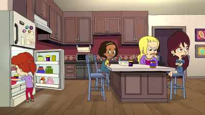I love your kitchen.
It looks so... what is the word? - Big Mouth