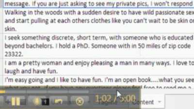 I love to laugh and have fun." - The Ashley Madison Affair