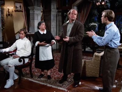 - "I love Niles."
- She loves me. - Frasier