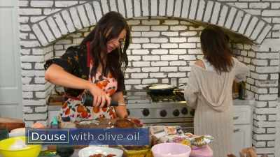 I love the word "douse." - Selena + Chef