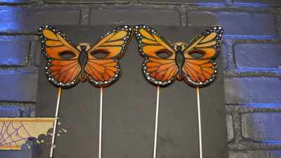 I made monarch butterflies - Halloween Cookie Challenge