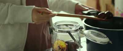 I make sweet chestnuts
even sweeter to store them, - Little Forest