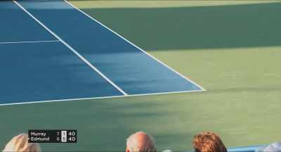 I mean, he barely needed commentary.
He was in a dogfight - Andy Murray: Resurfacing