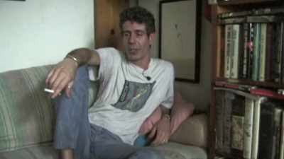 I mean, I roll out of bed,
light a cigarette, - Roadrunner: A Film About Anthony Bourdain