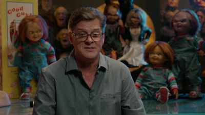 I mean, it was just he started
slipping down that door - Doc of Chucky