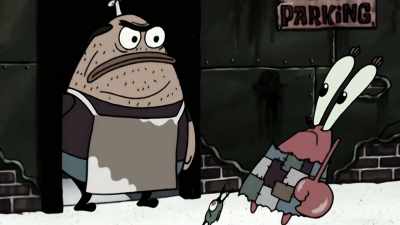 I mean, he made them
take their orders - SpongeBob DocuPants