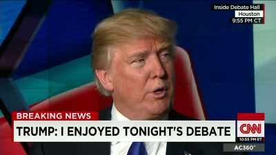 I mean, he was, it looked like - Trump: The Art of the Insult