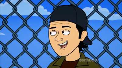 - I meant take our pants off.
- Oh. - Corner Gas Animated