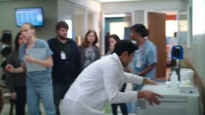 I need 18-gauge spinal needle
with a 20cc syringe. - The Resident