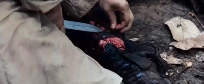 I need a knife Here here here - Rambo