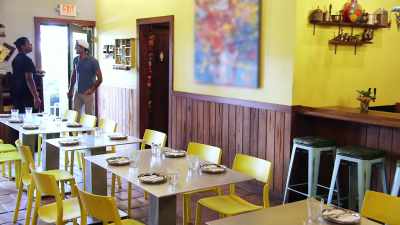 - I need a table for four.
- Right this way. - Family Karma