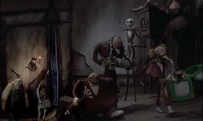 Sally I need your help more than anyone'sYou certainly do Jack I had the most terrible visionThat's splendid No It was about your ChristmasThere was smoke and fire That's not my ChristmasMy Christmas is filled with laughter and joyand thisMy Sandy Claws - The Nightmare Before Christmas