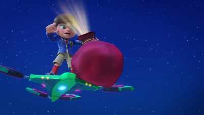 I need something that will take this
meddling rodent far away from that button. - The Action Pack Saves Christmas