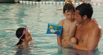 I need you to swim to Uncle EddieIf you get there without touching the bottomwe'll give you a dolphin cookieIs that what your grandpa gave youNo Grandpa gave us something he'd call a HeinekenI want one of thoseNo Stick with the dolphin cookieYeah They - Just Go with It