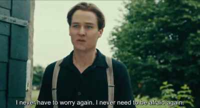 I never have to worry again.
I never need to be afraid again.
. - Never Look Away
