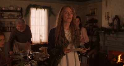 I never saw anyone faint.
I don't intend - Little Women