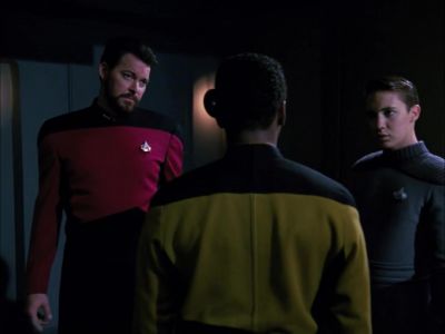 I notice that Worf
has put Ensign D'Amato - Star Trek: The Next Generation