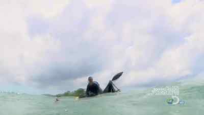 ONCE OVER THE SURF,
I ENTER THE RIVER. - Man vs. Wild