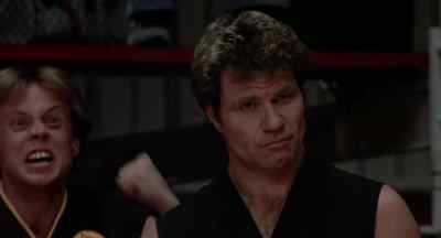 One point Lawrence. 2-1, LaRusso. - The Karate Kid
