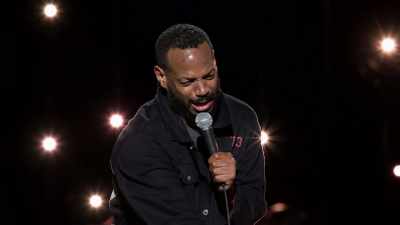 I open the door, be like...
[makes creaking sound] - Marlon Wayans: You Know What It Is