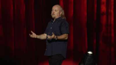 I overheard two blokes talking,
and one said to the other one, - Bill Bailey: Limboland
