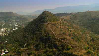 Perched atop this uniquely-shaped hill - Ancient Apocalypse