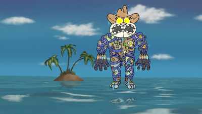 I picked this one up inside Pat-tron. - SpongeBob SquarePants Presents The Tidal Zone
