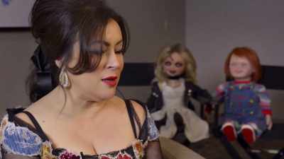 I was playing Tiffany,
a talking doll - Living with Chucky