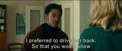 I preferred to drive her back.
So that you would know. - An Impossible Love