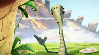 I promise to help you
when the moon turns pink. - Gigantosaurus
