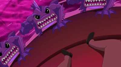 I promise, I'll never eat
sushi again. Here. - DC Super Hero Girls: Legends of Atlantis