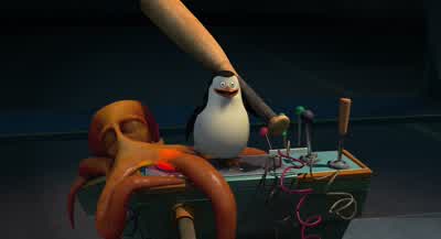 I pushed a button. - Penguins of Madagascar