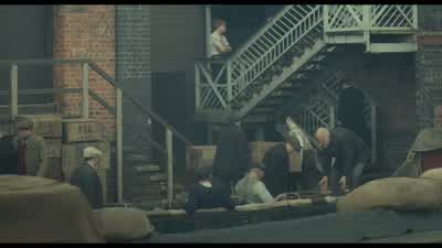 KITCHEN: I put an iron door on, and we've put iron bars on the windows and across the skylights. - Peaky Blinders