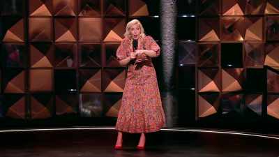 I put it in Trivial Pursuit. - Backstage with Katherine Ryan
