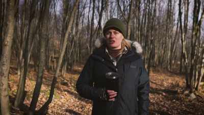 I put my sneaker, my left foot, - Secrets of the Sasquatch