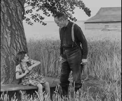 I raise wheat to sell, not to
play with! Every grain counts! - City Girl
