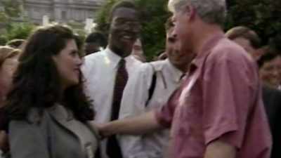 I ran home at lunch
time, and I put back on - The Clinton Affair