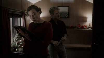 I ran his prints.
He does have a record. - The Christmas Train