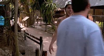 I ran straight into a crocodile What the hell - Jackass: The Movie