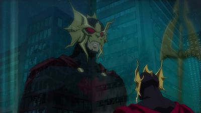 I ran the sword through her myself as she mewled for peace - Justice League: Throne of Atlantis