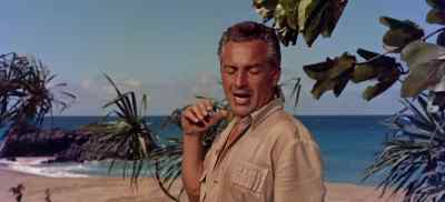 I ran to the waterfront
and joined a cargo boat. - South Pacific