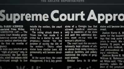 - I read about the decision
in the paper - AKA Jane Roe
