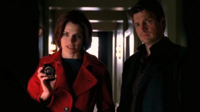 I really am ruggedly handsome aren't I - Castle
