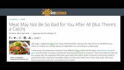 I really don't think people 
thought what they ate - What the Health