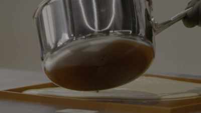 I really thought, "Let me make
the egg out of the agar sheet, - School of Chocolate