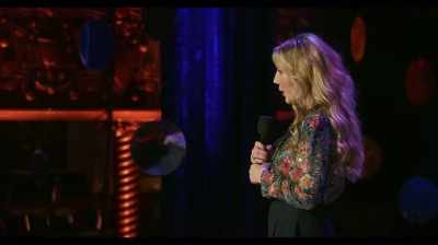 I recently accompanied 
my single girlfriend Emma - Katherine Ryan: Glitter Room