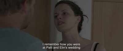 I remember how you were
at Palli and Elin's wedding - Under the Tree
