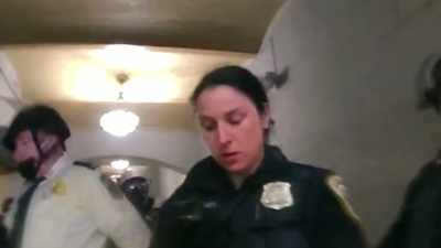 I remember running up to Capitol
officers, and there was - The Sixth
