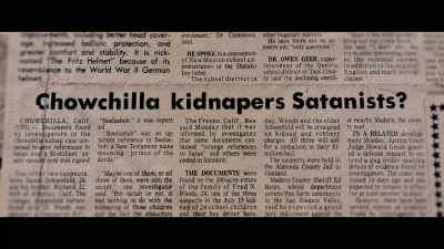 I remember talking to one person - Chowchilla