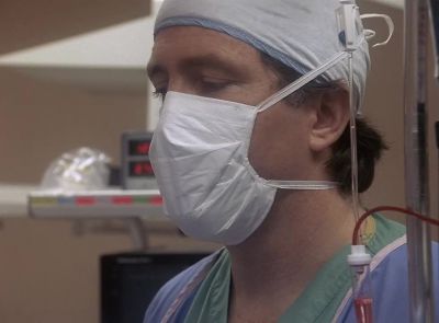 [Rhythmic Beeping]
[Stillman]
Clamp the bleeders. - Miami Vice